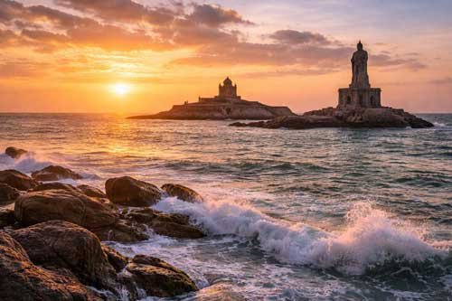 Kanyakumari sunrise